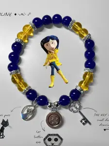 New Coraline and Wybie Matching Se Bracelet, Y2K Handmade Jewelry, Unique Gift Idea, Perfect for Fans of Character Accessories, Charms Bracelet