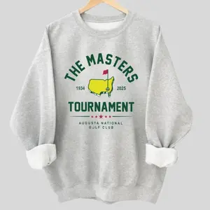 Masters Tournament Golf Sweatshirt 2026 Vintage Graphic Crewneck, Augusta National Championship Inspired Golf Shirt, Classic Heritage Layout Golfcore Aesthetic, Trendy Golf Lover Gift, Unisex Long Sleeve Crewneck