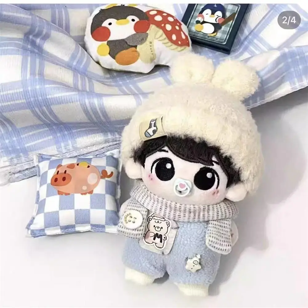 Plushie Kpop Star Jungkook JK Handsome Cool Boy Plush 10cm Doll Toy Body Stuffed Headwear Hat Cosplay Original Gift