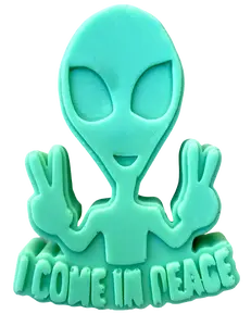 3D Large Alien  "I Come in Peace" Soap