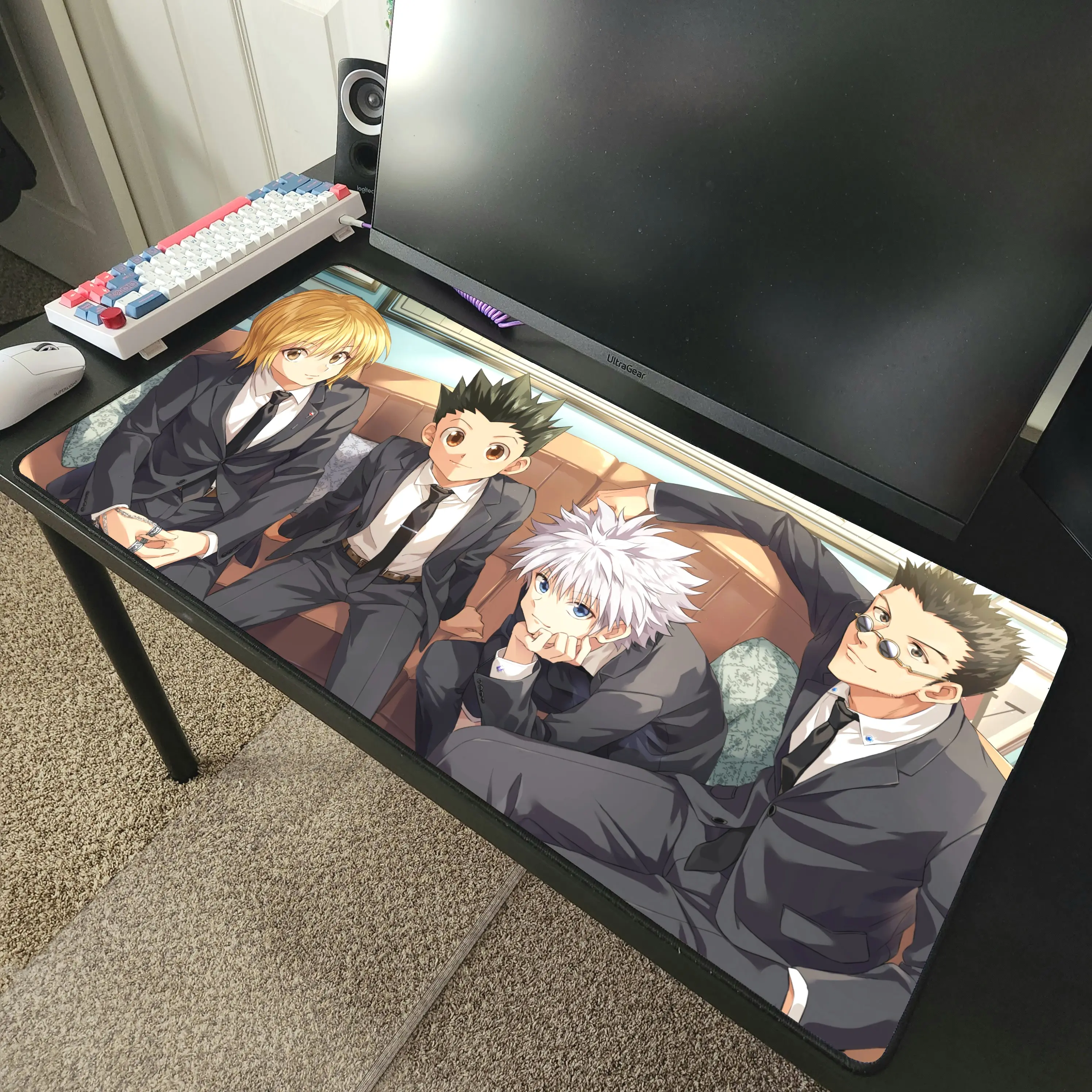 HunterxHunter Anime Desk Mat Mousepad 31.5" x 15.5"