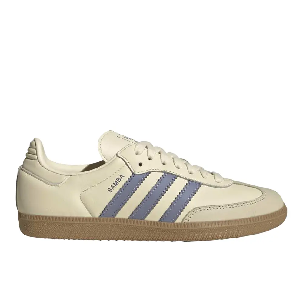 adidas Womens Samba Og Lace Up Sneakers Shoes Casual - Beige
