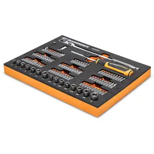 GEARWRENCH 105 Piece 1/4" Drive Slim Head Mechanics Tool Set in Foam Storage Tray