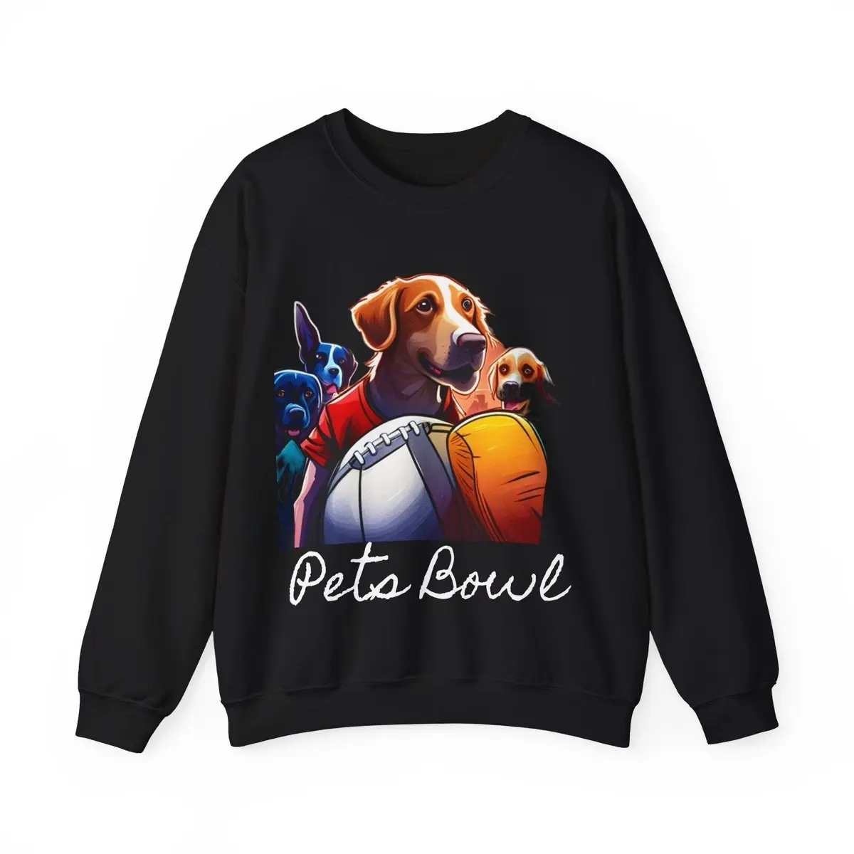 American Petsmart Pets Bowl Sweatshirt Menswear Casual Stylish Colorful Long Sleeves Long Sleeves