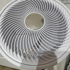 Bedroom Pedestal Fan, Quiet 20dB DC Air Circulator, 15 Speeds 5 Modes, 120° Oscillation, 12H Timer, 1050CFM Airflow, 37-45" Adjustable Height, LED Light, Standing Fan with Remote