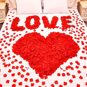 1200pcs simulation petals rose petals wedding room layout holiday party throwing confetti.