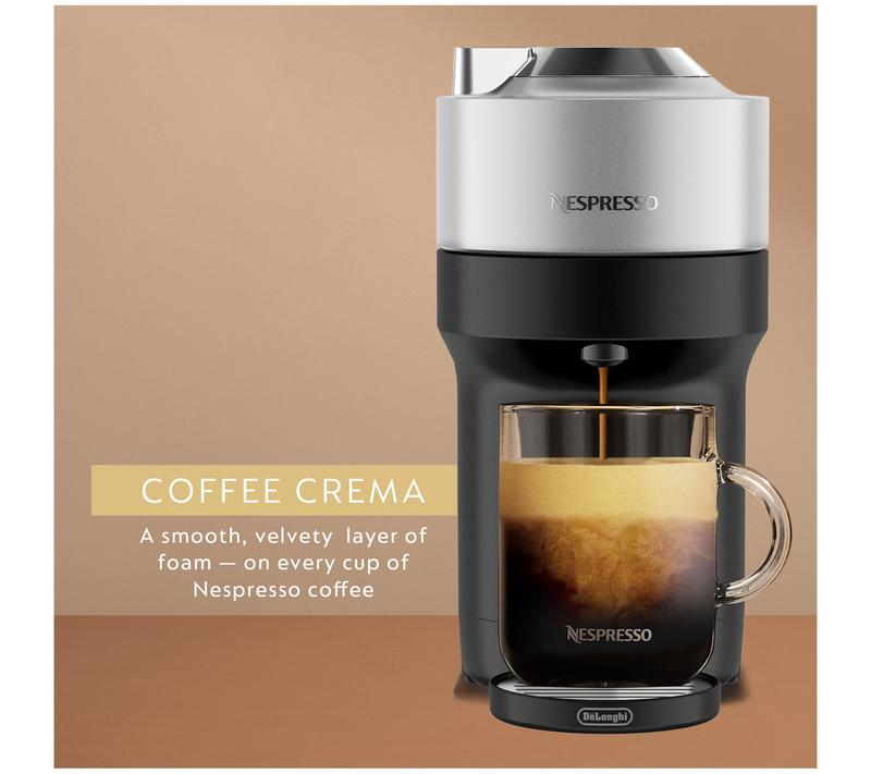 Nespresso Vertuo Pop+ Deluxe Coffee and Espresso Maker with Voucher for 50 Capsules