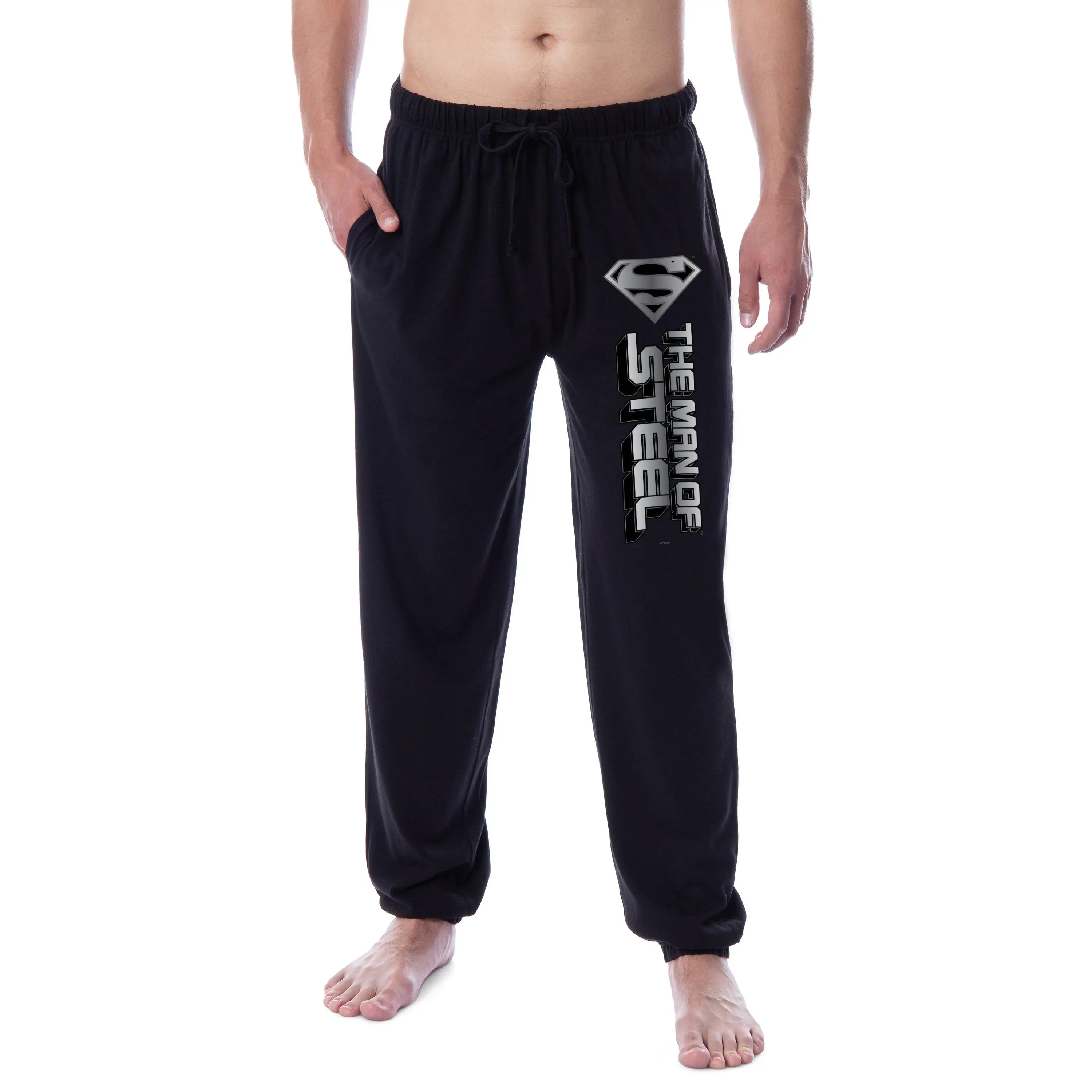 DC Comics Mens' Superman The Man Of Steel Sleep Jogger Pajama Pants