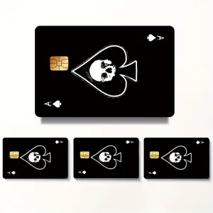 4 Credit Card Ultra-thin Skin Vinyl Residue Free Stickers Suitable for Credit Card Debit Card Transportation Card Key Card Skin Protection and  Bank Card Ultra-thin High Quality, Scratch Resistant, Anti Slip