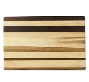 18x12 Multi-Wood Butcher Block with Non-Slip Silicone Feet