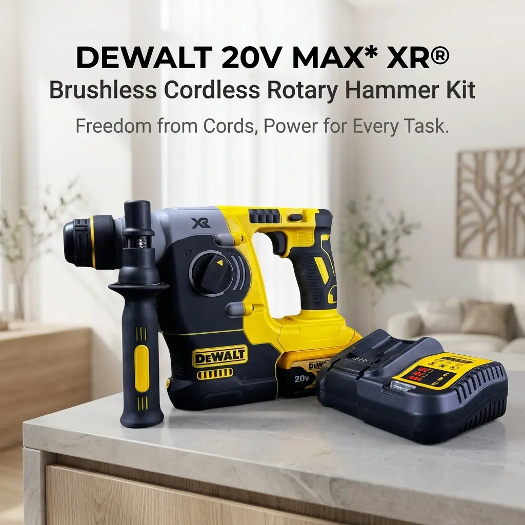 Dewalt 273 Compact Impact Drill - 3-Speed Adjustable Speed, 1/2 in Chuck Hand Tool, Easy to Handle Compact Size, for Mechanics Home Projects Concrete, with Adjustable Heater Protection Mat Screw Stripped Remover Kit Rotation Indoor-Outdoor accessory