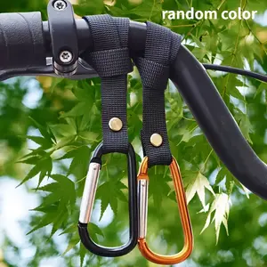 2pcs Heavy-Duty Bike Handlebar Hooks - No-Drill Installation, Motorcycle/E-Bike/Scooter Compatible, Secure Locking Hooks with Screw Hole Alternatives for SurRon/Light Bee/Sur-Ron S/X - Ideal for Cargo, Tools, Bags -