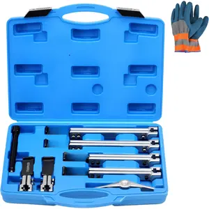 3 in 1 Gear Puller Set, 8 count 2 Jaw Bearing Flywheel Puller Kit with Reversible Jaws, Cr-V Steel Heavy Duty Pulley Puller Tool for Pulley Gear Bearing Flywheel Removal