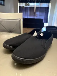 Canva Shoes Unisex - Black Slip-On Sneakers for Men & Women Comfortable Casual Footwear