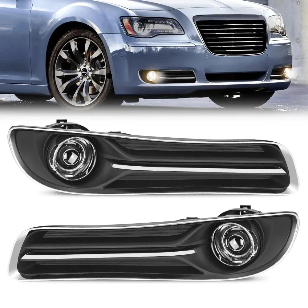 Nilight LED Aux Light Fog Light Assembly, Vehicle Auxiliary Lamp for 2011-2013, 2014 Chrysler 300, Led Aux Light Fog Lights