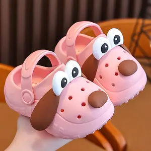 New puppy slippers for boys and girls, anti slip water shoes, beach shoes, cartoon children's shoes