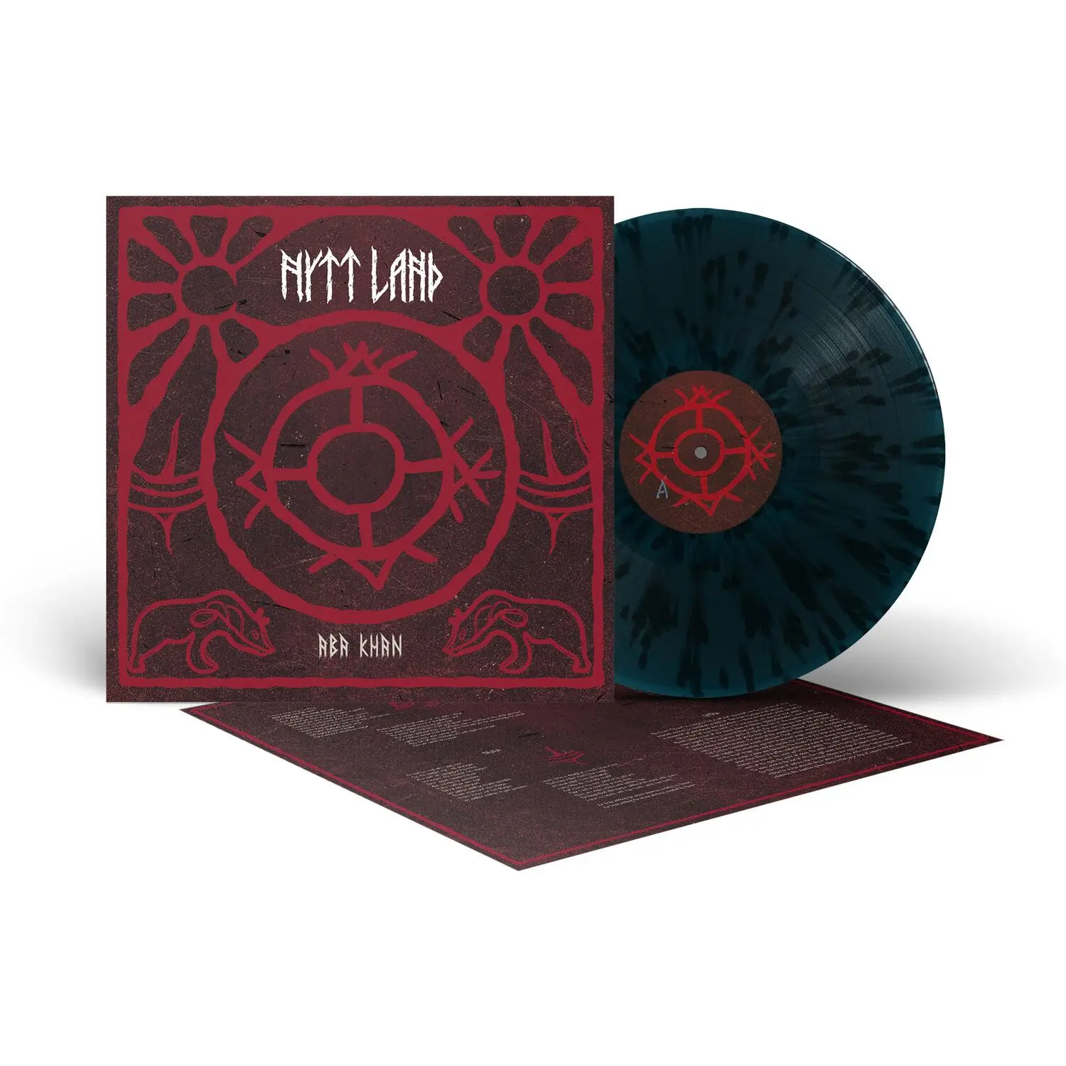 Nytt Land - Aba Khan - Black/Blue  [VINYL RECORD - LP] Black, Blue, Colored Vinyl, Ltd Ed, 140 Gram Vinyl