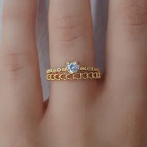EVRY JEWELS Gold or Silver Plated Women's Isn't She Lovely Ring