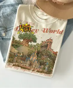 Vintage Florida WDW Shirt, Magic Kingdom Castle EPCOT Tree of Life Tower of Terror Tee, Family Vacation Trip Shirt