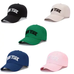5 Piece of New York Baseball Cap for Women and Men 100% Cotton Baseball Cap