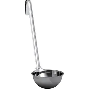 Super Sturdy,  8 Oz. Soup Ladle 1 Pk. Stainless Steel Ladles with Long Handles.  Kitchen Accessories for Stirring, Portioning and Serving Soups, Chili and Stew in Restaurants and at