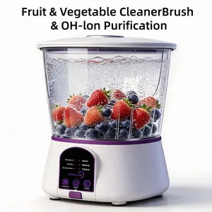 Multi-Functional Fruit Vegetable Purifier Washer with Turbo Cleaning and Hydroxyl Radical Disinfection. Effectively Removes Dirt, Residues, and Odors. Perfect for Home, Travel, Camping, and Outdoor Us