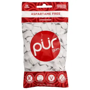 The PUR Company Chewing Gum, Cinnamon, 55 Pieces, 2.72 oz (77 g)