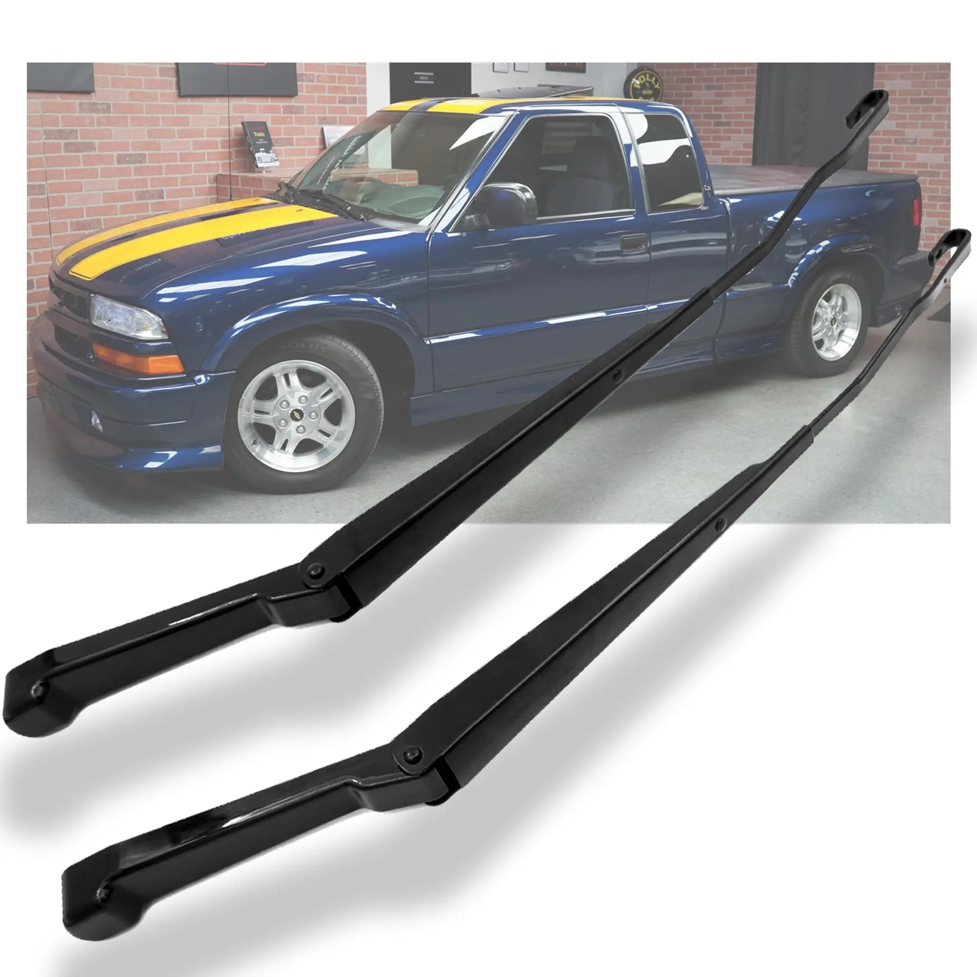 1 Pair Front Windshield Wiper Arm Kit Rust Protection Fits Compatible with 1994-2004 S10 Blazer GMC Sonoma Jimmy Oldsmobile Bravada Replaces OE 15010217 15043066 42534 42533