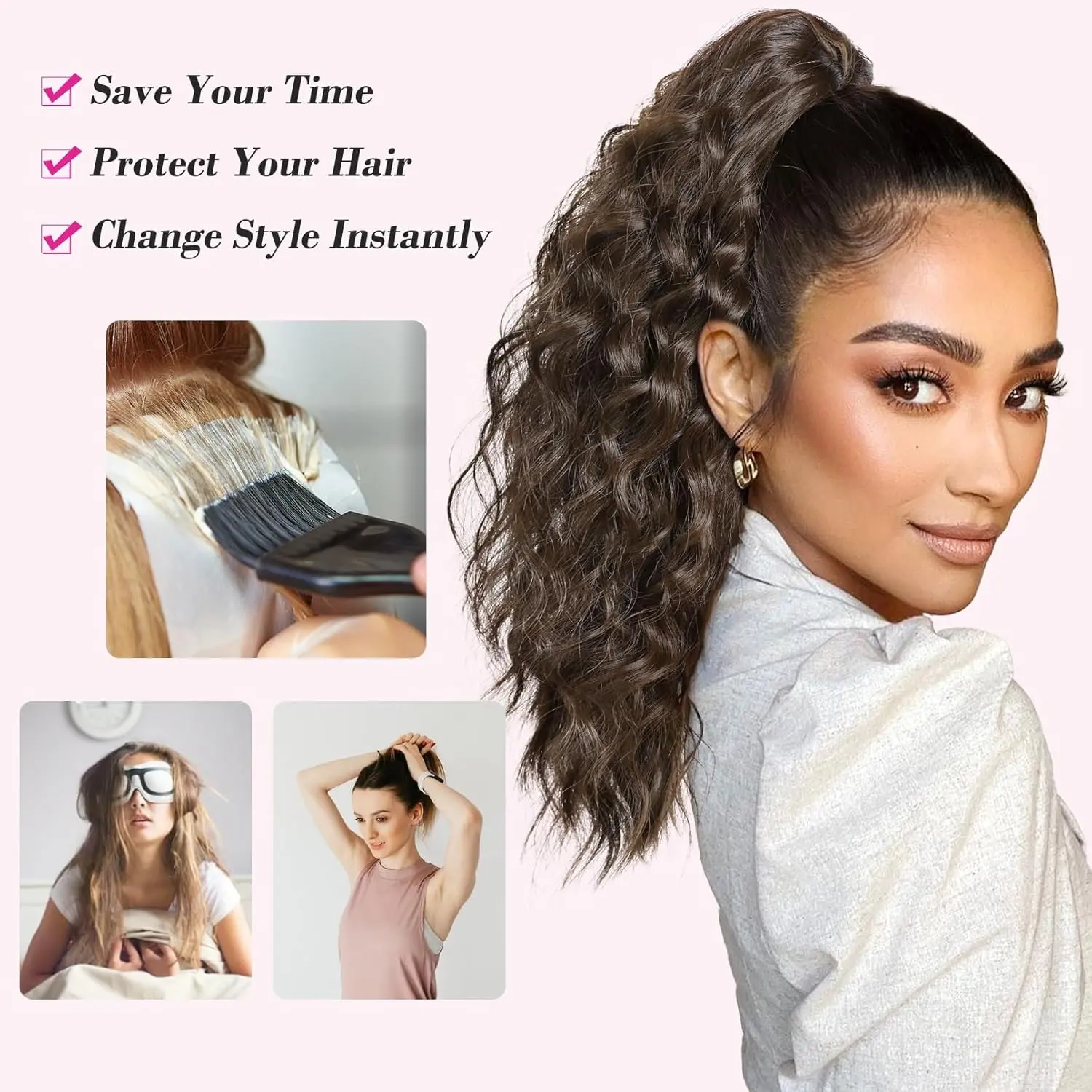 Claw Ponytail Extension 14 display picture 2