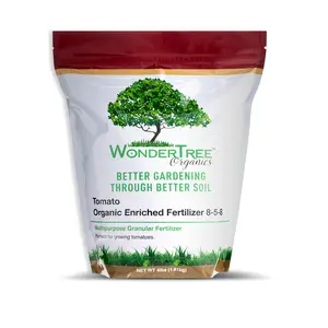 WonderTree Organics Tomato Fertilizer 8-5-8 (4 lb) – Organic Plant Food for Tomatoes, Soil Enhancer, Granular Feed for Vegetable Garden, Indoor & Outdoor Plants