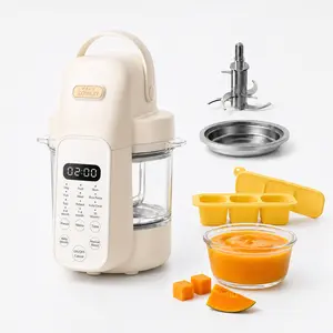 SosekiBaby Baby Food Maker with Galss Bowl | Automatic Baby Food Processor Steamer Blender with 316L Stainless Steel Blades | One-Step Food Mill with Recipe, 12H Keep Warm, Auto Clean, Cook & Grind, Reheat | BPA-Free Homemade Infant Puree Processor