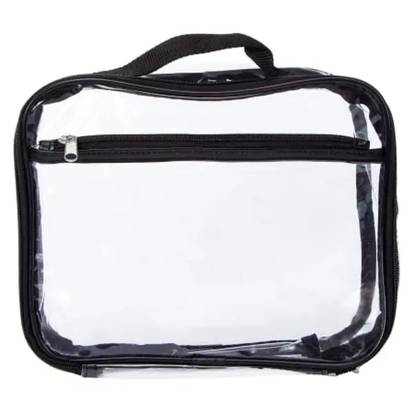 Clear Plastic Lunch Bag with Zipper Closure