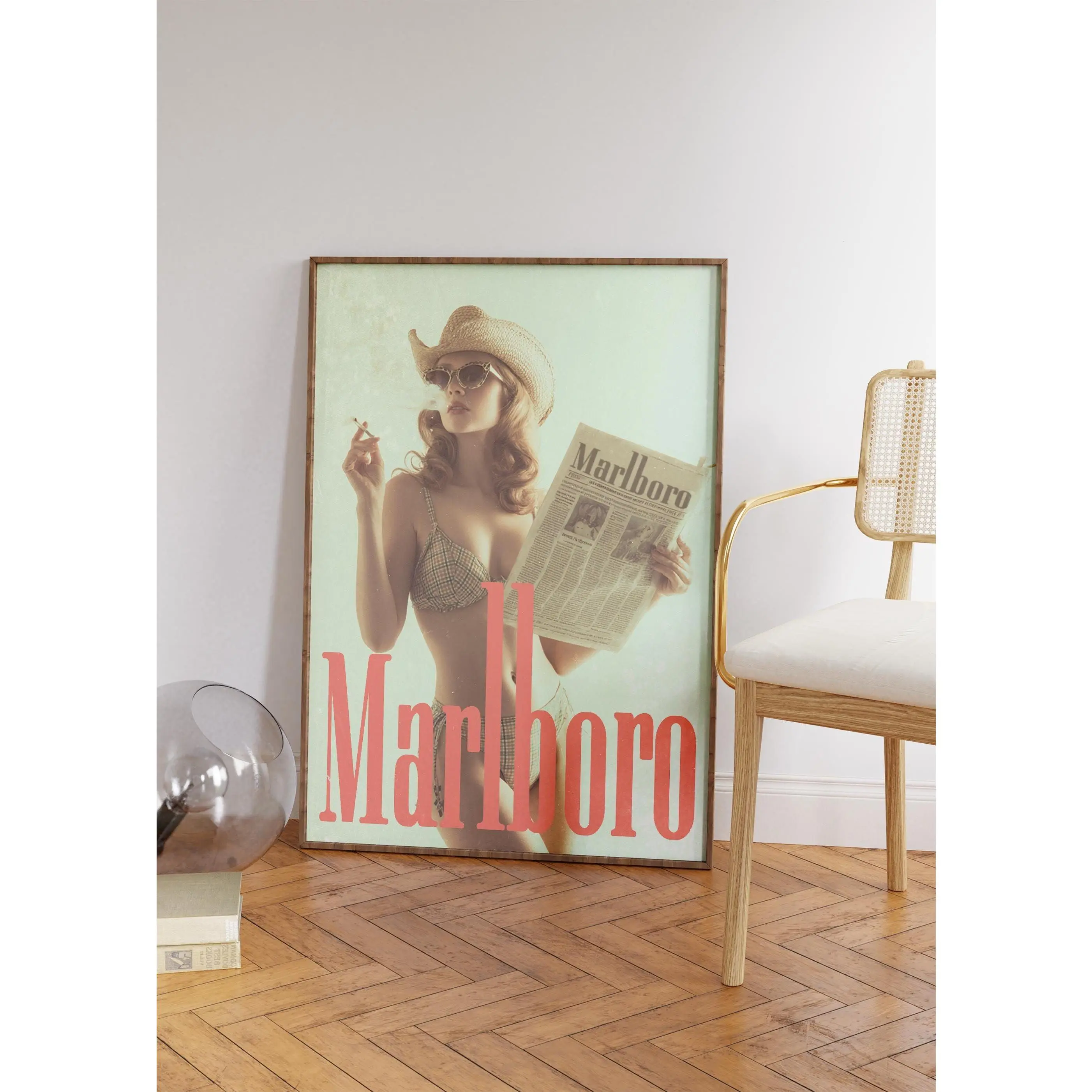 SALE UP TO 40%] [Unframed] Vintage Marlboro Poster, Marlboro Ad