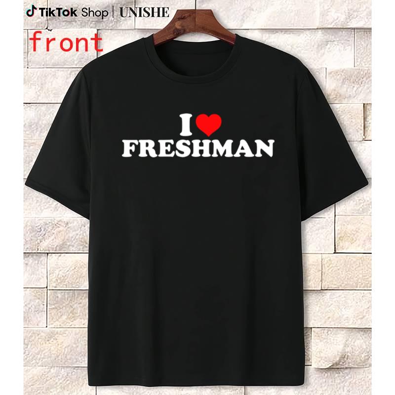 Comfortable Cotton T-Shirt – Unisex 'I Love Freshman' Tee