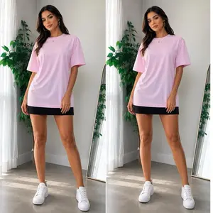 Cristal113-Oversize crew-neck shirt 95%Cotton 5%Elastane