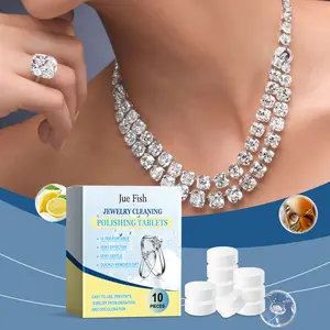 Jue-Fish Jewelry Cleaning Effervescent Tablets Jewelry Cleaning, Decontamination, Anti-Oxidation, and Maintenance Tablets