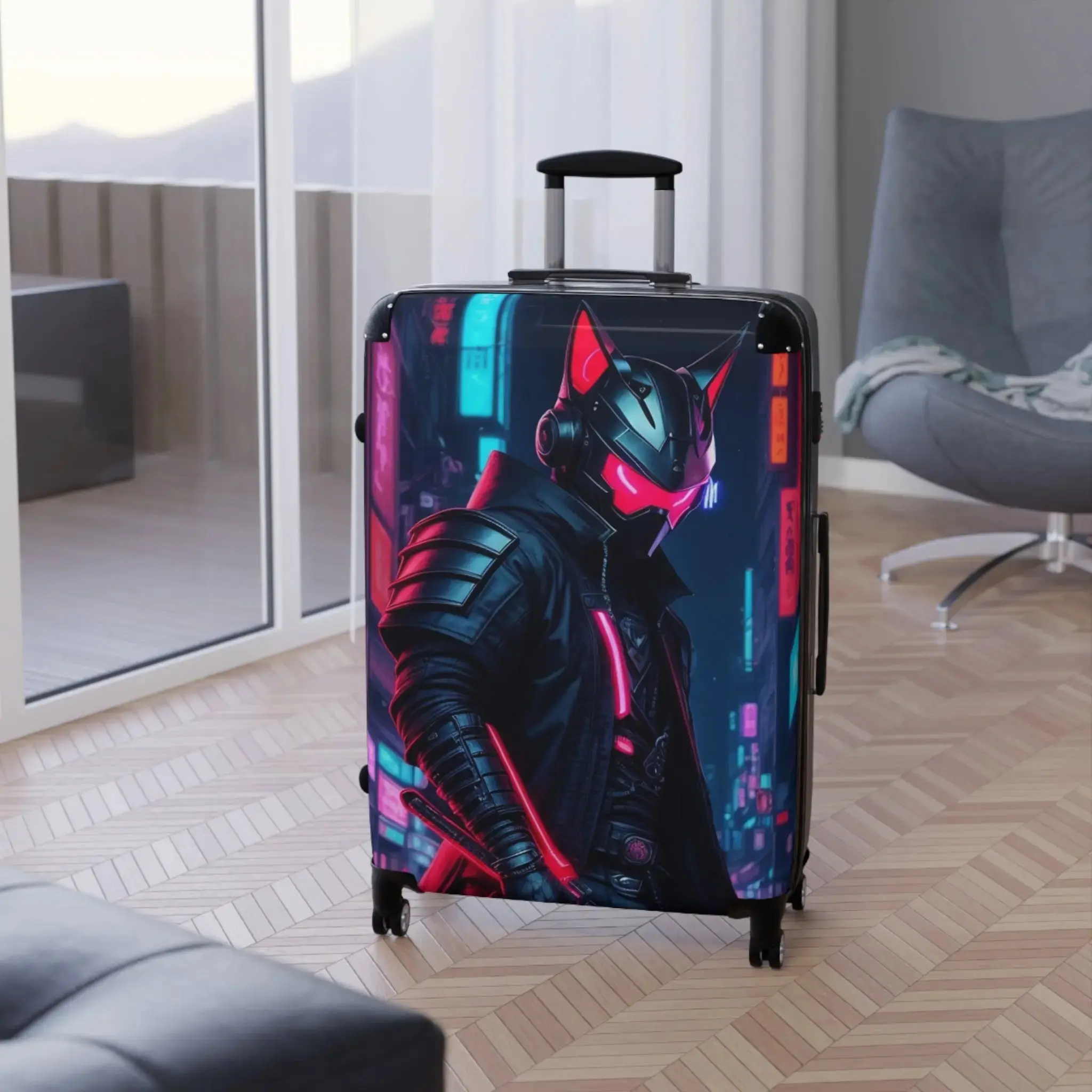 Cyberpunk Red Wolf Vigilante Suitcase