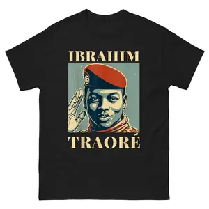 Ibrahim Traore T-Shirt with Thomas Sankara Inspiration and Make Burkina Faso Great Design
