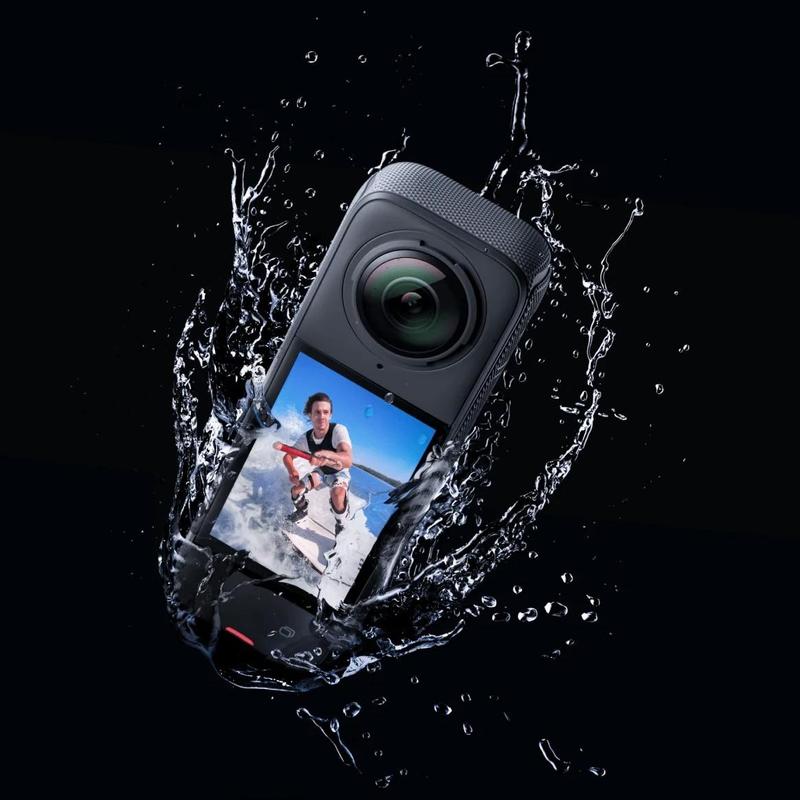 Insta360 8K Action Camera - 360 Degree Capture, AI-Powered Editing, FlowState Stabilization, All-Day Battery, Content Creator Tool, Vlogging Recorder, Portable Travel Gear, HD Video Device (Insta360 Summer Live Sale, Outdoor Sports Use), Content Creator C
