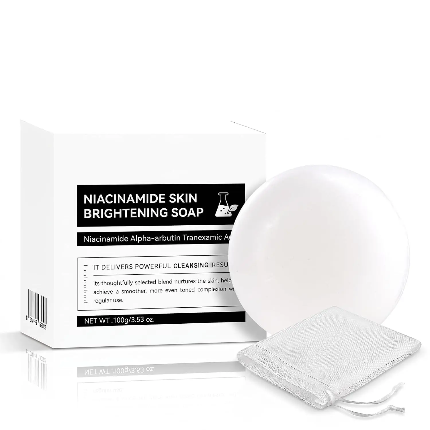Alpha-Arbutin & Niacinamide Cleansing Soap 100g - Face & Body Bar