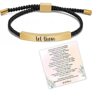 Inspire Bracelet let them/Be kind -  Design with Unique Patterns and Letters
