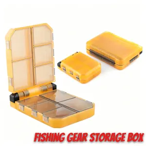 Foldable Double Layer Lure Box, Portable Bait Storage Case, Multifunctional Tackle Organizer for Micro Lures & Fishing Accessories