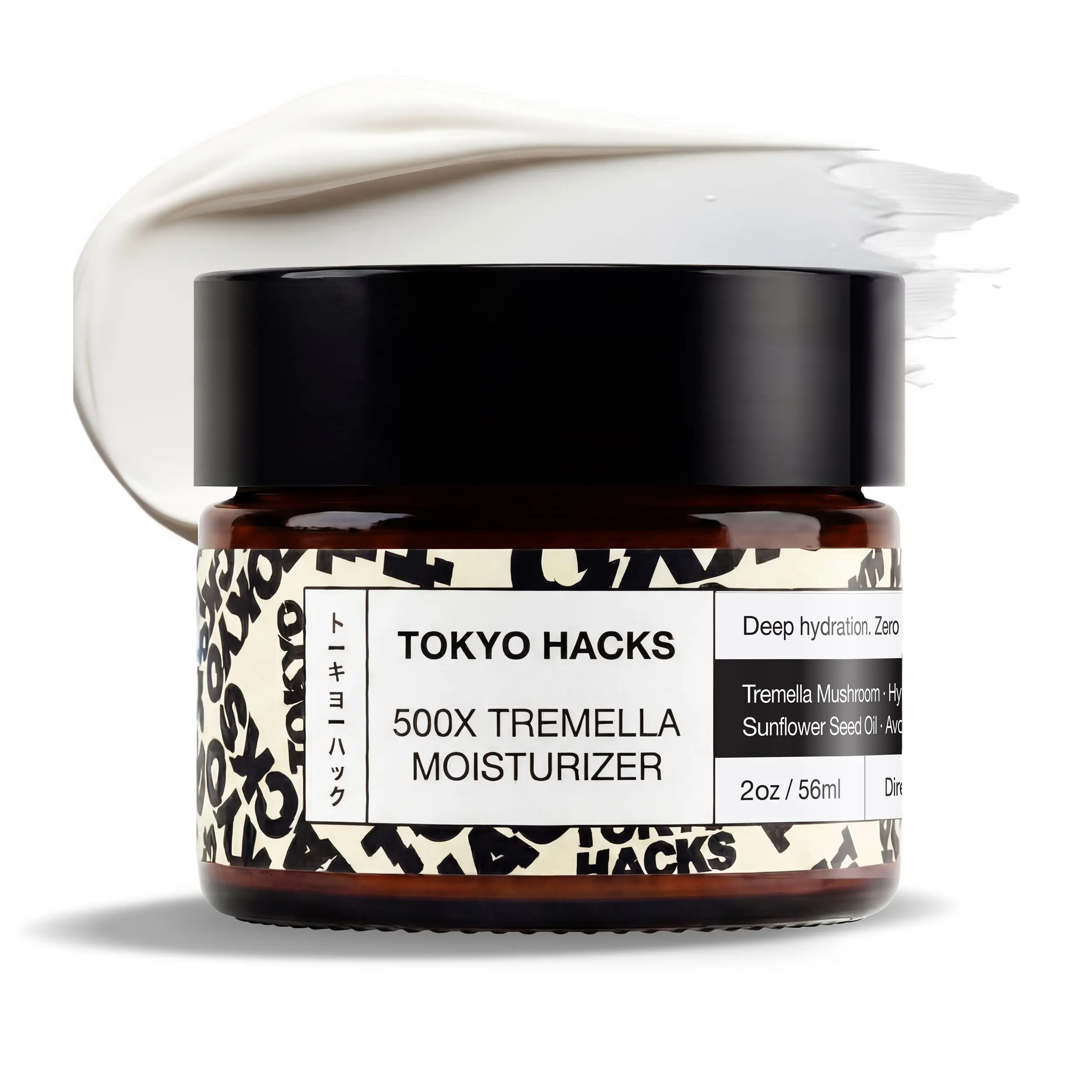 Tokyo Hacks 500X Tremella Moisturizer | Holds 500x Its Weight in Water | Deep Hydration Gel-Cream for Dry Skin