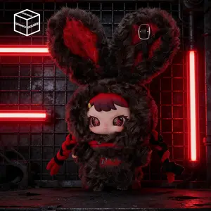 QIQI-REBABY-DEFECTING SWEETHEART series -Bunny Plush Dolls，Soft Furry Collectibles，Backpack or clothing decoration，Stuffed Animal