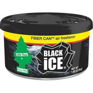 Car Freshner C15-UFC1785524 Little Trees Black Ice Fiber Can Air Freshener