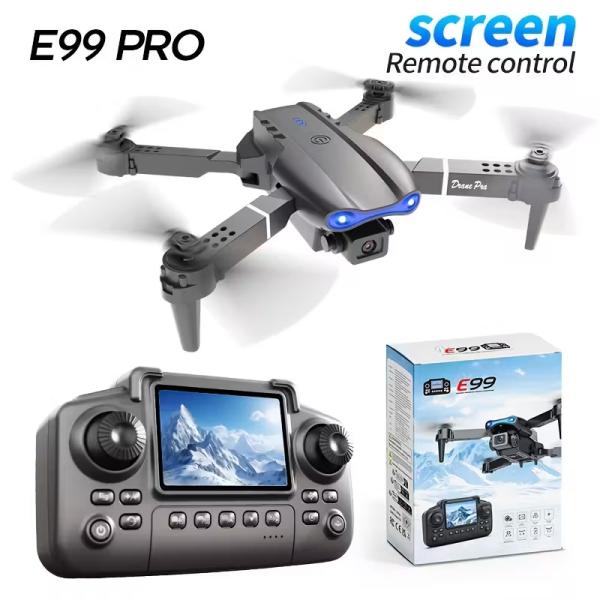 2026 New E99 PRO Drone with Dual Cameras, 360° Flips, One-Key Takeoff/Landing & Return Home, APP Control, Foldable & Portable, Long Flight Time, Optical Flow Hovering, 720P HD Video, Wi-Fi FPV Quadcopter for Beginners, Ideal Gift for Adults & Teens