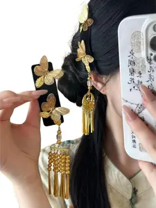 Elegant Butterfly Hair Clip for Women, Ancient Chinese Style Headpiece, Perfect Gift for Girls, Versatile Fashion Accessory