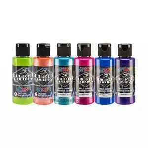 Createx W134-02 Wicked Colors Electric Tropics Paint Set 6 x 2oz