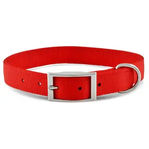 Jeffers Solid Web Nylon Dog Collar Jeffers Solid Web Nylon Dog Collar