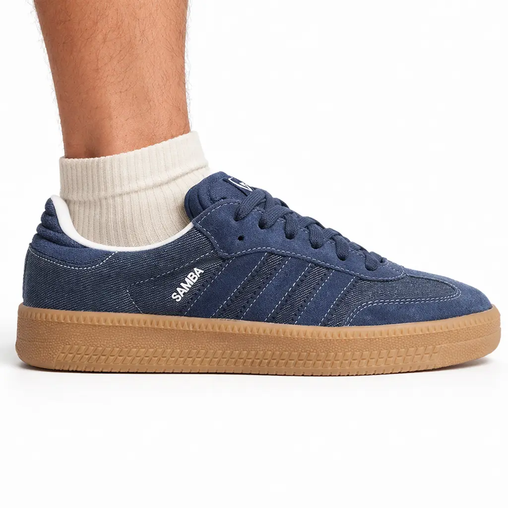 adidas gazelle silver green womens adidas Samba OG Shoes - Men's - Light Blue / Crew Blue / Cloud White main image 1